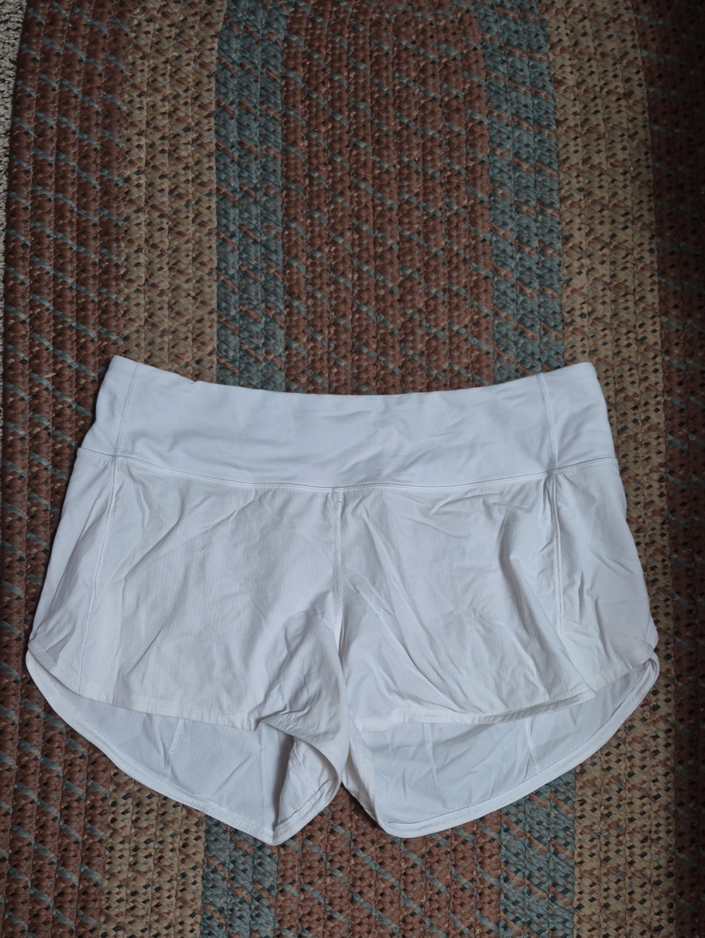 Lululemon Women's White Athletic Shorts - Lightweight Running Shorts